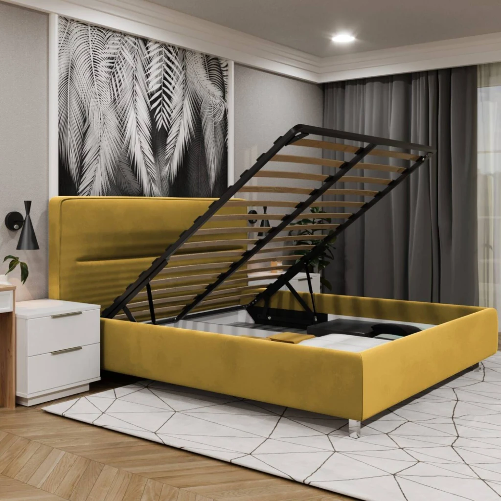 Кровать bayro harmonybed pro 1600x2000 c подъёмным механизмом ткань категория ii 3