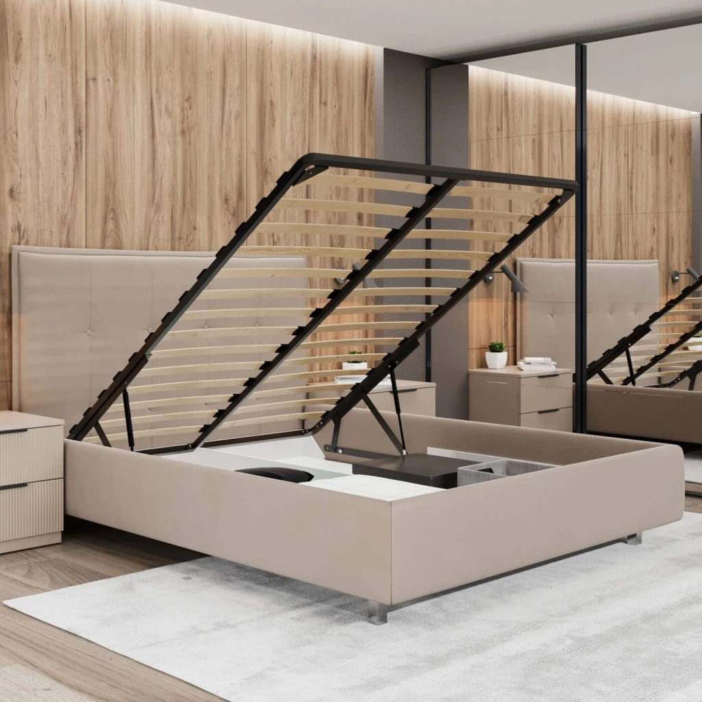 Pat bayro modernbed 1400x2000 cu mecanism de ridicare stofă categoria iii 3