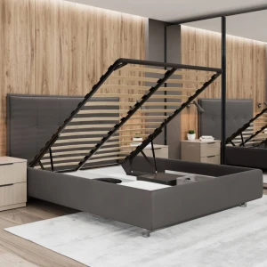 Кровать bayro modernbed 1600x2000 c подъёмным механизмом ткань категория i Thumbnail 3