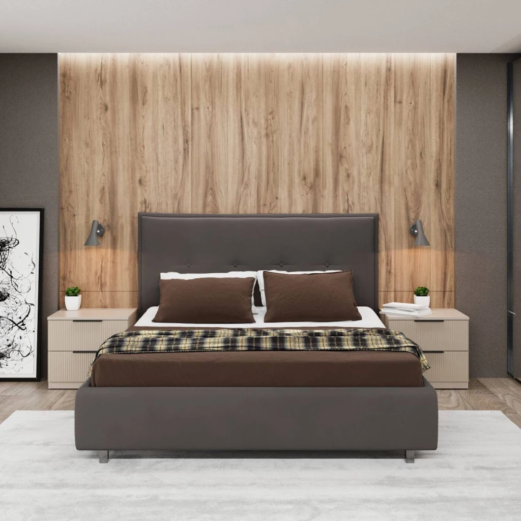 Кровать bayro modernbed 1800x2000 c подъёмным механизмом ткань категория i 2
