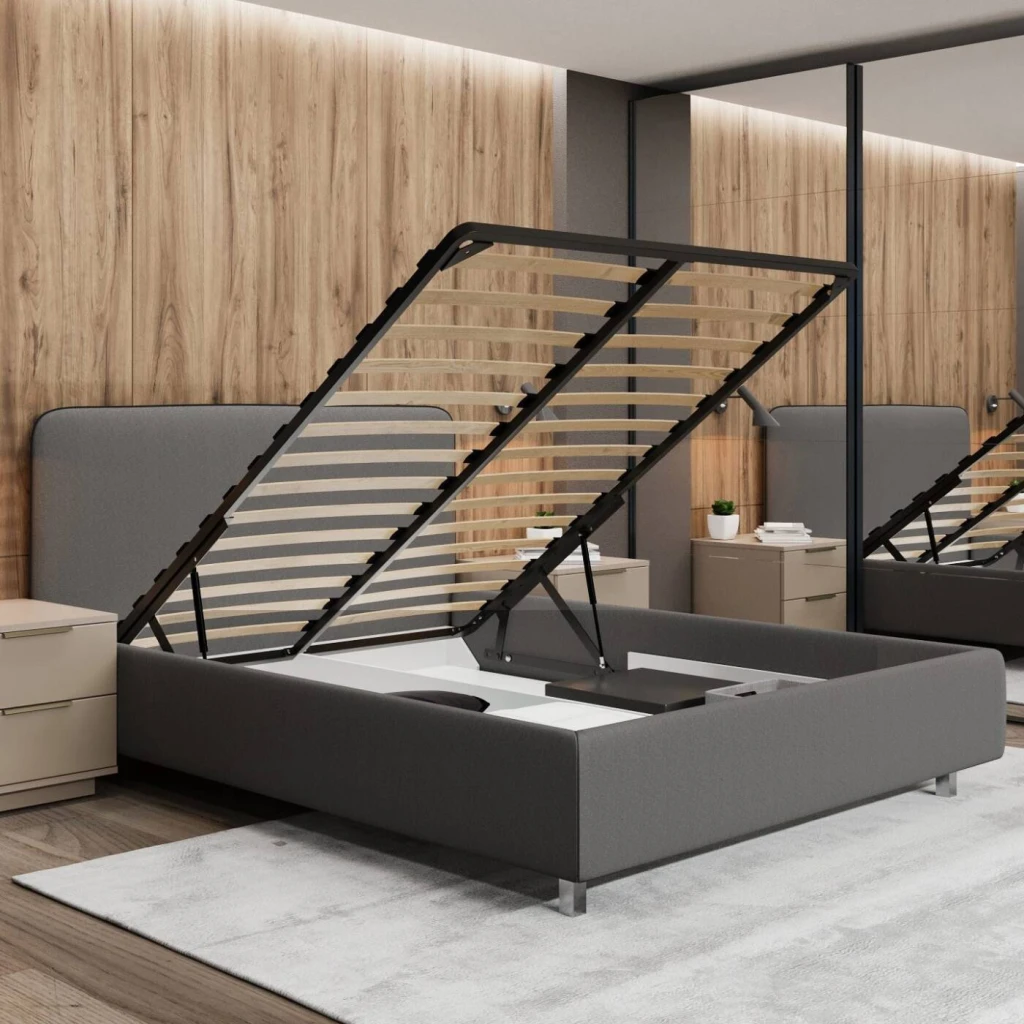 Кровать bayro positano 1600x2000 c подъёмным механизмом ткань категория iii 3