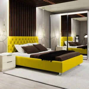 Pat bayro romanrose 1400x2000 cu mecanism de ridicare stofă categoria i