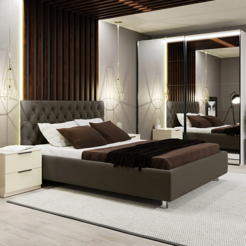 Кровать bayro romanrose 1800x2000 c подъёмным механизмом ткань категория ii 2