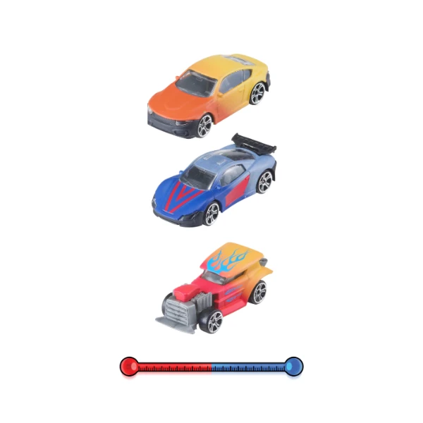 Set de 3 mașinuțe cu schimbare de culoare teamsterz s/m 12