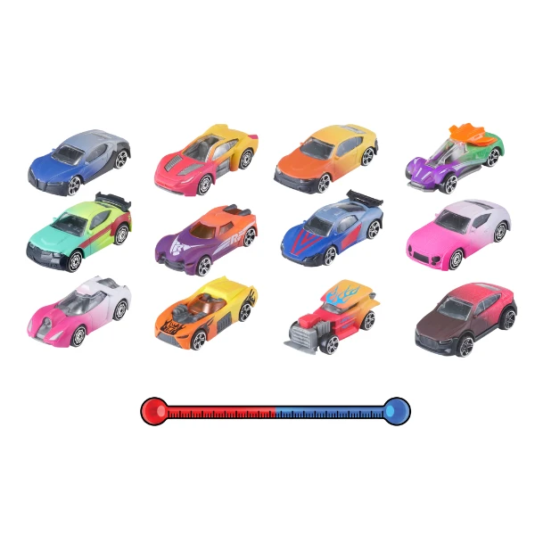 Set de 3 mașinuțe cu schimbare de culoare teamsterz s/m 2