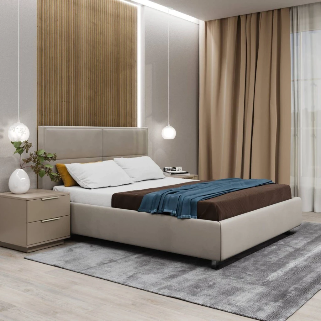 Кровать bayro sweetdreams 1800x2000 c подъёмным механизмом ткань категория iii 2