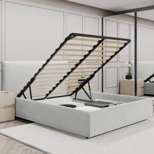 Кровать bayro zendesign 1400x2000 c подъёмным механизмом ткань категория i Thumbnail 3