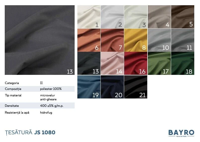 Pat bayro luna pro 1400x2000 cu mecanism de ridicare țesătură categoria ii 2