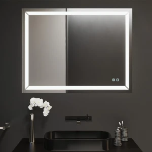 Oglindă pentru baie bayro corsa ortogonală 1000x800 led touch cu dezaburire