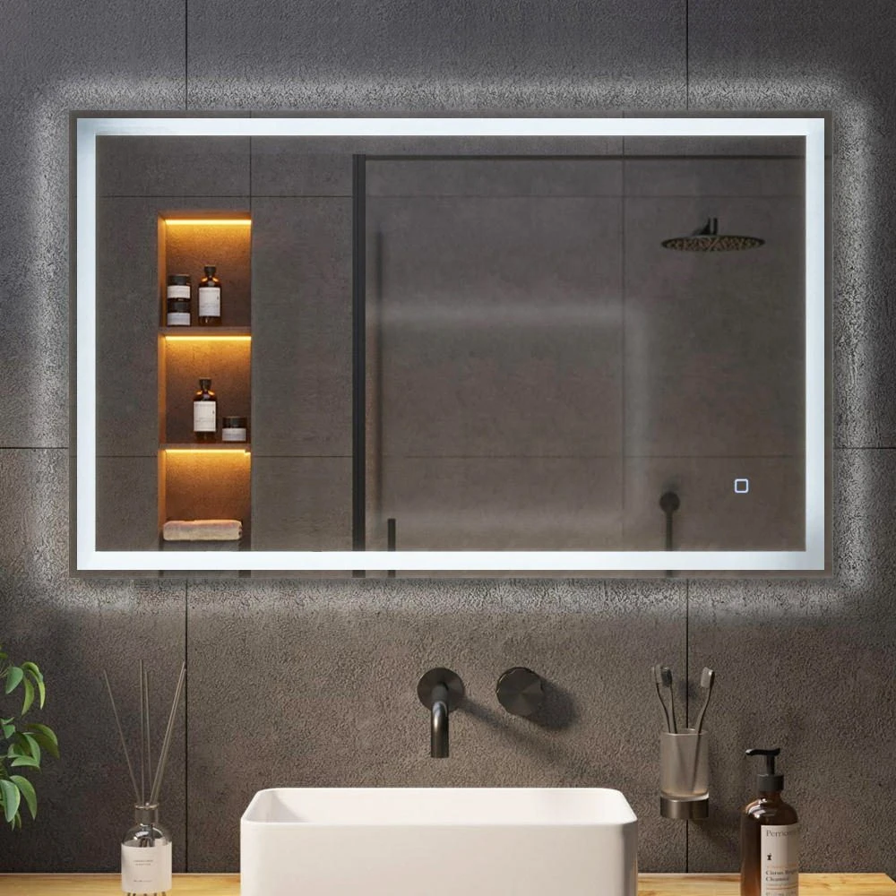 Зеркало для ванной bayro delta pro 1000x600 led touch 2