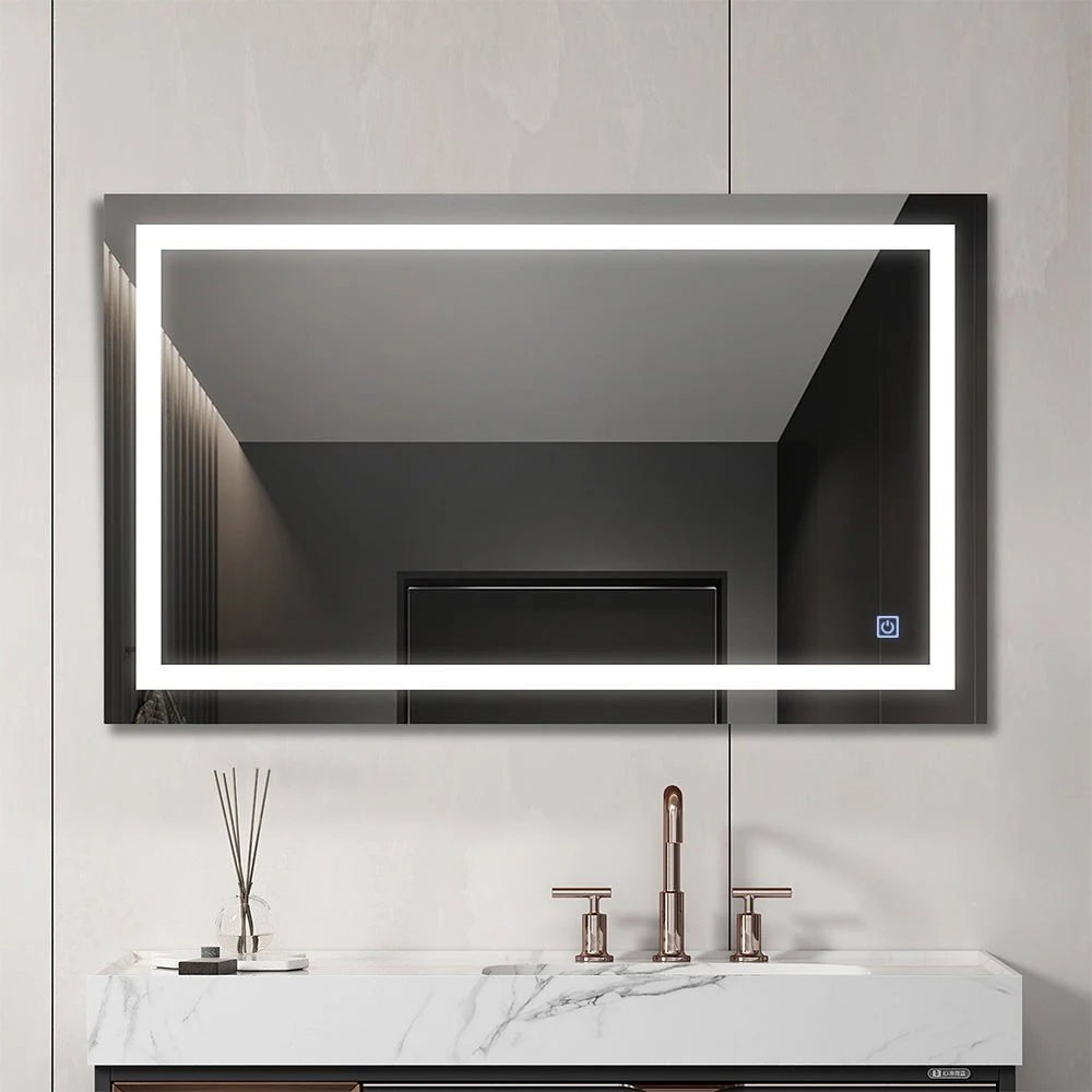 Oglindă pentru baie bayro elipso ortogonală 1000x600 led touch 2