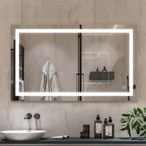 Oglindă pentru baie bayro elipso ortogonală 1000x600 led touch Thumbnail 3