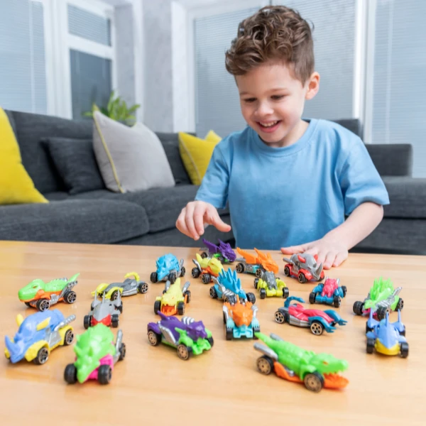 Set de 10 mașini teamsterz beast machines die-cast, în as. 5