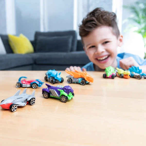 Set de 10 mașini teamsterz beast machines die-cast, în as. 6