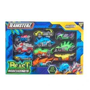 Set de 10 mașini teamsterz beast machines die-cast, în as. Thumbnail 3
