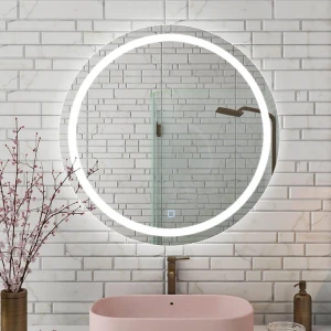 Зеркало для ванной bayro elipso круглое 800x800 led touch