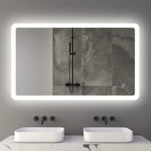 Зеркало для ванной bayro gama 1000x600 led touch