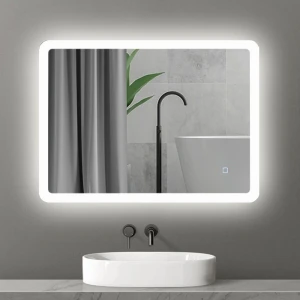 Зеркало для ванной bayro gama 800x600 led touch