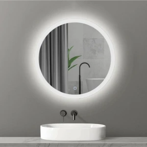 Oglindă pentru baie bayro gama rotundă 600x600 led touch Thumbnail 1
