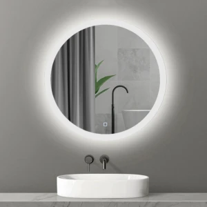Зеркало для ванной bayro gama круглое 700x700 led touch