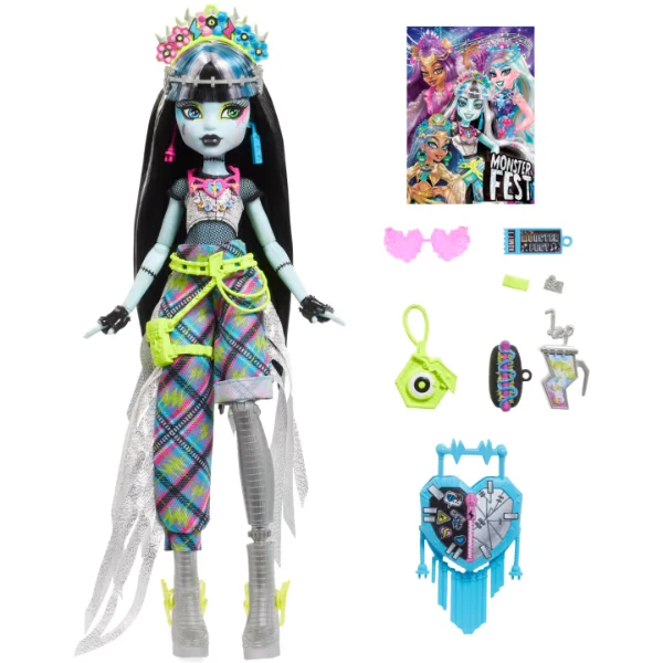 Игровой набор monster high "фрэнки и monster fest", с аксессуарами 6