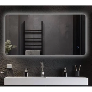 Oglindă pentru baie bayro moon 1200x600 led touch neutru