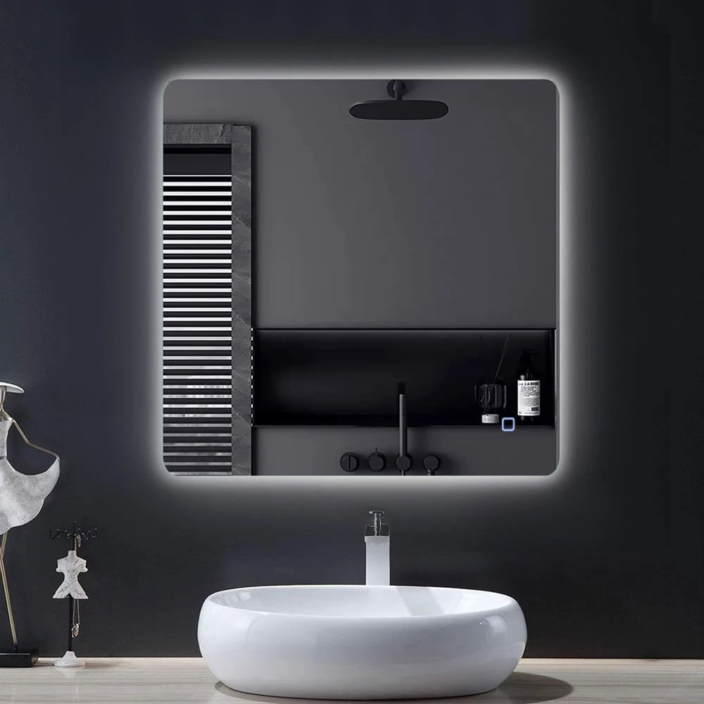 Oglindă pentru baie bayro moon ortogonală 600x600 led touch neutru 2
