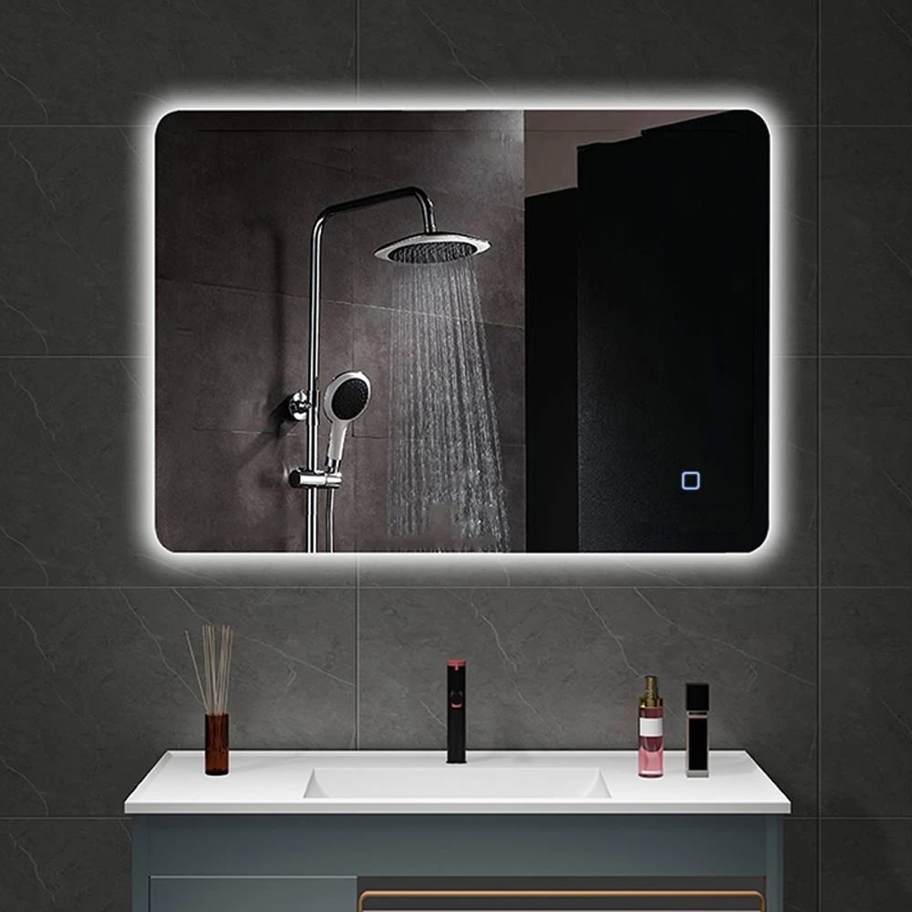 Oglindă pentru baie bayro moon ortogonală 800x600 led touch neutru 2
