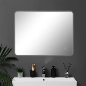 Зеркало для ванной bayro moon 800x600 led touch нейтральный Thumbnail 2