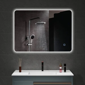 Oglindă pentru baie bayro moon ortogonală 800x600 led touch neutru Thumbnail 2