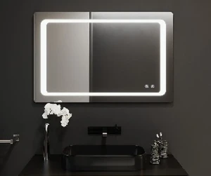 Oglindă pentru baie bayro omega dreptunghiulară 800x600 led touch