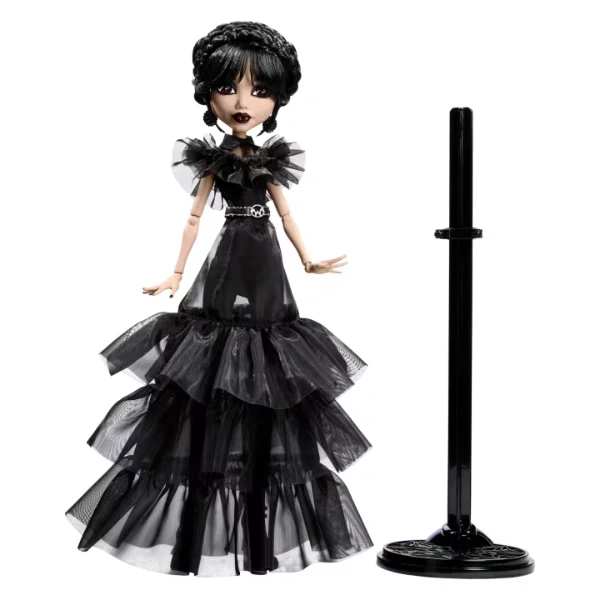 Игровой набор monster high "кукла wednesday в платье", с аксессуарами 4