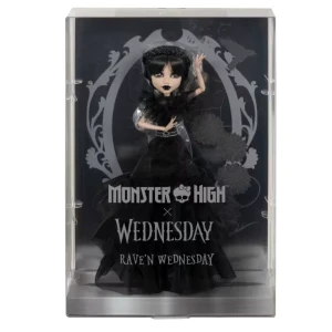 Игровой набор monster high "кукла wednesday в платье", с аксессуарами Thumbnail 3