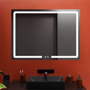 Зеркало для ванной bayro prisma 1000x800 led touch c подогревом