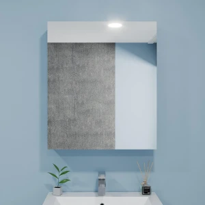 Dulap-oglindă pentru baie bayro optima 600x700 universal alb