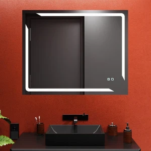 Зеркало для ванной bayro smart 1000x800 led touch c подогревом