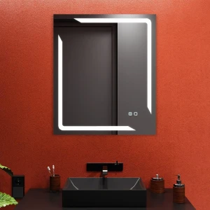 Зеркало для ванной bayro smart 600x800 led touch c подогревом