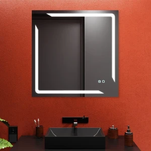 Зеркало для ванной bayro smart 800x800 led touch c подогревом