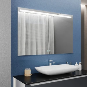 Oglindă pentru baie bayro teta ortogonală 1000x800 led touch cu dezaburire Thumbnail 3