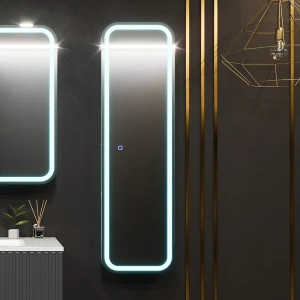 Dulap-oglindă pentru baie bayro sonata led touch 350x1200 universal alb