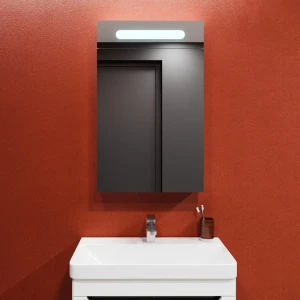 Dulap-oglindă pentru baie bayro portis led 500x800 universal alb