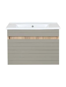 Шкаф для ванной подвесной bayro avanti под умыв. atria 750 light grey