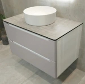 Шкаф для ванной подвесной bayro bergamo 1000 под столешницу light grey