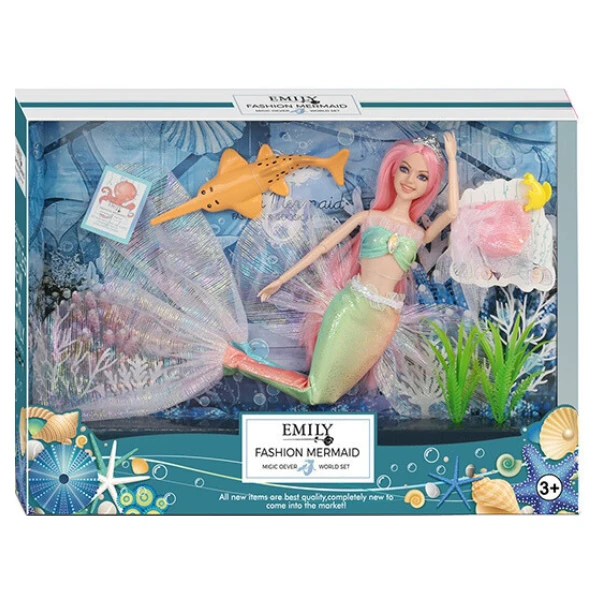 Păpușa emily "sirena cu animaluț de companie de mare" 3