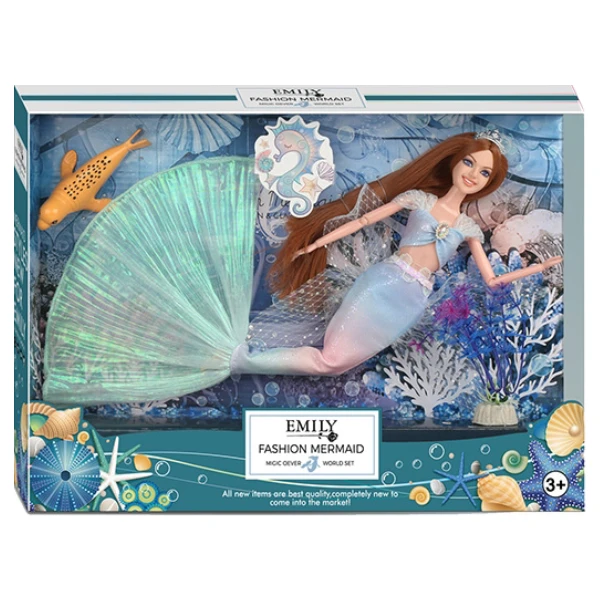 Păpușa emily "sirena cu animaluț de companie de mare" 3