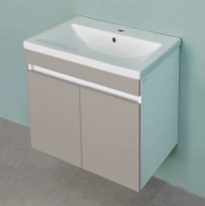 Dulap pentru baie suspendat bayro trend duo sub ușă. como/moduo 600 gri deschis