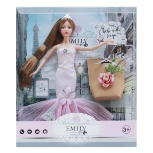Păpușa Emily &quot;Seria fină cu flori si accesorii&quot;