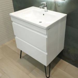 Dulap pentru baie suspendat universal bayro studio sub chiuvetă argo/allegro 600 alb mat