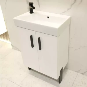 Dulap pentru baie suspendat universal bayro vision pentru chiuvetă stance 550 alb mat