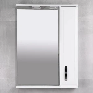 Dulap-oglindă pentru baie bayro allure 550x750 drept alb mat